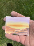 Desert Canyon Sunset — Original ACEO